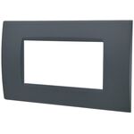 EL2620 - Placca 4 posti antracite Soft Touch compatibile Living International - Compatibile Living International