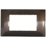 EL271 - Placca in tecnopolimero 3 posti color bronzo compatibile Vimar Plana - Compatibile Vimar Plana