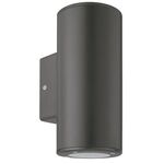 EL3049 - Lampada applique da esterno nera IP54 2xGU10 Φ76x186x99mm - Illuminazione da Esterno