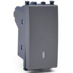 EL305 - Pulsante unipolare grigio compatibile Vimar Arké - Compatibile Vimar Arké 