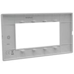 EL3089 - Placca 4 posti argento Soft Touch compatibile Vimar Plana - Compatibile Vimar Plana
