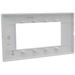 EL3093 - Placca 4 posti testa di moro Soft Touch compatibile Vimar Plana - Compatibile Vimar Plana
