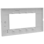 EL3103 - Placca 4 posti antracite Soft Touch compatibile Vimar Plana - Compatibile Vimar Plana