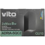 EL3131 - Lampada applique da esterno 2xGU10 IP54 92x160x70mm - Illuminazione da Esterno