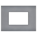 EL314 - Placca 3 posti grigio compatibile Vimar Arké - Compatibile Vimar Arké 