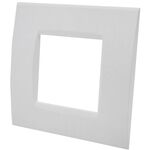 EL3140 - Placca 2 posti bianca Soft Touch compatibile Living International - Compatibile Living International