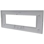 EL3191 - Placca 7 posti argento Soft Touch compatibile Living International - Compatibile Living International
