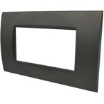 EL3202 - Placca 4 posti testa di moro Soft Touch compatibile Living International - Compatibile Living International