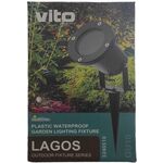 EL3242 - Faretto da giardino GU10 IP65 Φ90x310mm Vito - Illuminazione da Esterno