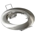 EL3255 - Supporto per faretto da incasso Φ80mm nichel satinato VITO - Faretti LED