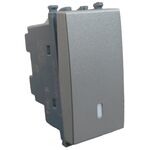 EL351 - Invertitore unipolare grigio compatibile Vimar Arké - Compatibile Vimar Arké 