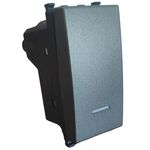 EL202 - Deviatore grigio  con spia compatibile Vimar Arké - Compatibile Vimar Arké 