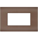 EL376 - Placca 4 posti bronzo compatibile Vimar Arké - Compatibile Vimar Arké 