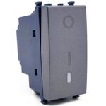 EL377 - Interruttore bipolare grigio compatibile Vimar Arké - Compatibile Vimar Arké 