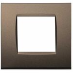 EL4050 - Placca in tecnopolimero 2 posti color bronzo compatibile Living International - Compatibile Living International