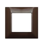 EL673 - Placca in tecnopolimero 2 posti color bronzo compatibile Vimar Plana - Compatibile Vimar Plana