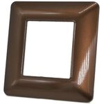 EL683 - Placca 2 posti in tecnopolimero color bronzo compatibile Matix - Compatibile Matix