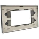 EL908 - Placca in vetro bianco 3 posti compatibile Living International - Compatibile Living International