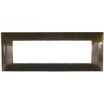 EL921 - Placca 7 posti in tecnopolimero color bronzo compatibile Vimar Plana - Compatibile Vimar Plana