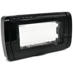 EL2443 - Placca idrobox IP55 4P nera compatibile Vimar Plana Plana - Compatibile Vimar Plana