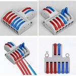 F1512 - Morsettiera 2 INPUT / 6 OUTPUT  0.08-4.0mm² - Morsetti