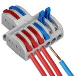 F1512 - Morsettiera 2 INPUT / 6 OUTPUT  0.08-4.0mm² - Morsetti