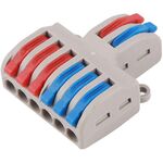 F1512 - Morsettiera 2 INPUT / 6 OUTPUT  0.08-4.0mm² - Morsetti