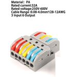 F1545 - Morsettiera 3 INPUT / 6 OUTPUT  0.08-4.0mm ²/28-12AWG - Morsetti