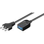 F1560 - Prolunga elettrica 3m spina/presa italiana 10A - Connettività