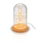 F1722 - Campana in vetro con catena luminosa a micro LED Goobay - Illuminazione Decorativa