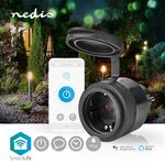 ND5533 - Presa Schuko Wi-Fi 10A 2500W massimo IP44 nera Nedis - Connettività