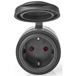 ND5533 - Presa Schuko Wi-Fi 10A 2500W massimo IP44 nera Nedis - Connettività