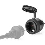 ND5533 - Presa Schuko Wi-Fi 10A 2500W massimo IP44 nera Nedis - Connettività