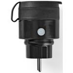 ND5533 - Presa Schuko Wi-Fi 10A 2500W massimo IP44 nera Nedis - Connettività