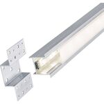 WB163 - Profilo da incasso in acciaio satinato 1m per strisce LED Paulmann - Strisce LED