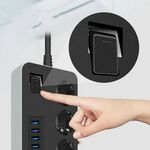 WB239 - Multipresa con interruttore 3xSchuko 6xUSB 3.1A 3000W Q-PC6 - Connettività