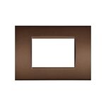 EL4055 - Placca in tecnopolimero 3 posti color bronzo compatibile Living International - Compatibile Living International