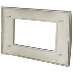 EL2422 - Placca in tecnopolimero 4 posti color champagne compatibile Living International - Compatibile Living International