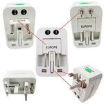 P515 - Adattatore universale da viaggio per prese elettriche -  Batterie e Caricatori 