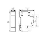 KA1048 - Contattore per la guida din D02 KSF 63A Kanlux - Contattori