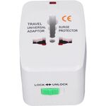 P515 - Adattatore universale da viaggio per prese elettriche -  Batterie e Caricatori 