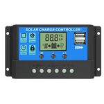 K504 - Regolatore di Carica Solare PWM 12/24 V 10A - Alimentatori