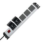 EL2086 - Multipresa per rack 19" 5 scomparti Schuko - Kopp - Connettività