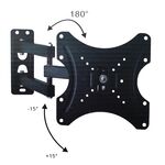 STAND400 - Supporto a muro per TV LED LCD 14-42'' inclinabile 3 snodi nero -  Staffe e Supporti 