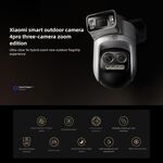 R106 - Telecamera di sicurezza Xiaomi 4 Pro Tripla lente 5MP Zoom 9x visione notturna a colori - Telecamere IP