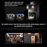 R106 - Telecamera di sicurezza Xiaomi 4 Pro Tripla lente 5MP Zoom 9x visione notturna a colori - Telecamere IP