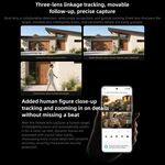 R106 - Telecamera di sicurezza Xiaomi 4 Pro Tripla lente 5MP Zoom 9x visione notturna a colori - Telecamere IP