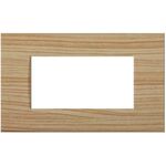 EL1301 - Placca 4 posti abete compatibile Living International - Compatibile Living International