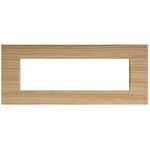 EL1498 - Placca 7 posti abete compatibile Living International - Compatibile Living International