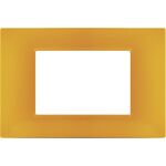 EL1970 - Placca 3P Tecnopolimero 12x8cm Arancio compatibile Vimar Plana - Compatibile Vimar Plana